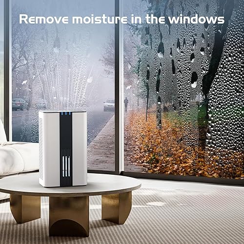 Miniatura 7 de Deshumidificador, deshumidificadores COLAZE para el hogar (850 pies cuadrados), deshumidificador de tanque de agua de 86 onzas para sótano,