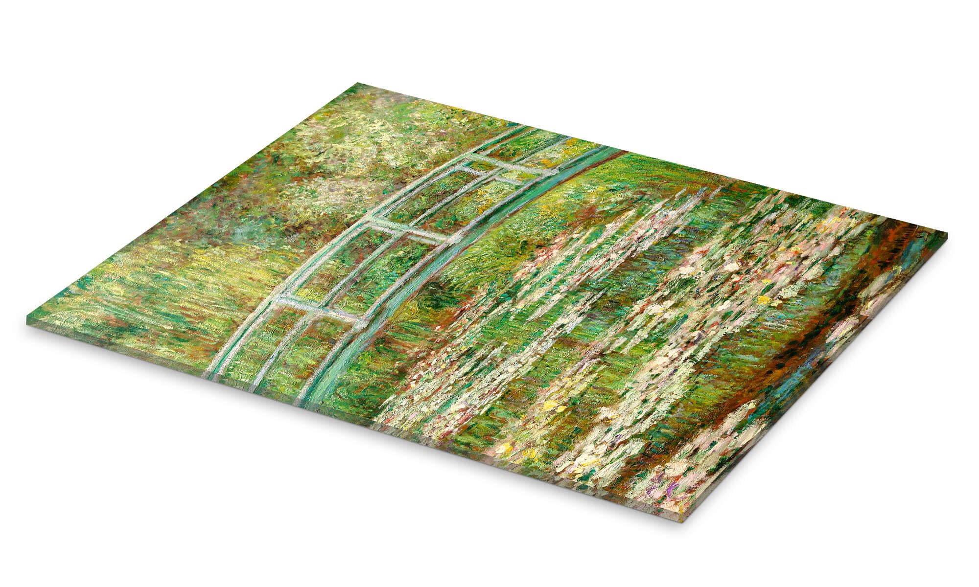 Posterlounge Bridge over the Lily Pond, 1899 Cuadro de metacrilato | 60 x 80 cm de Claude Monet Verde Cuadros Decoración para la pared