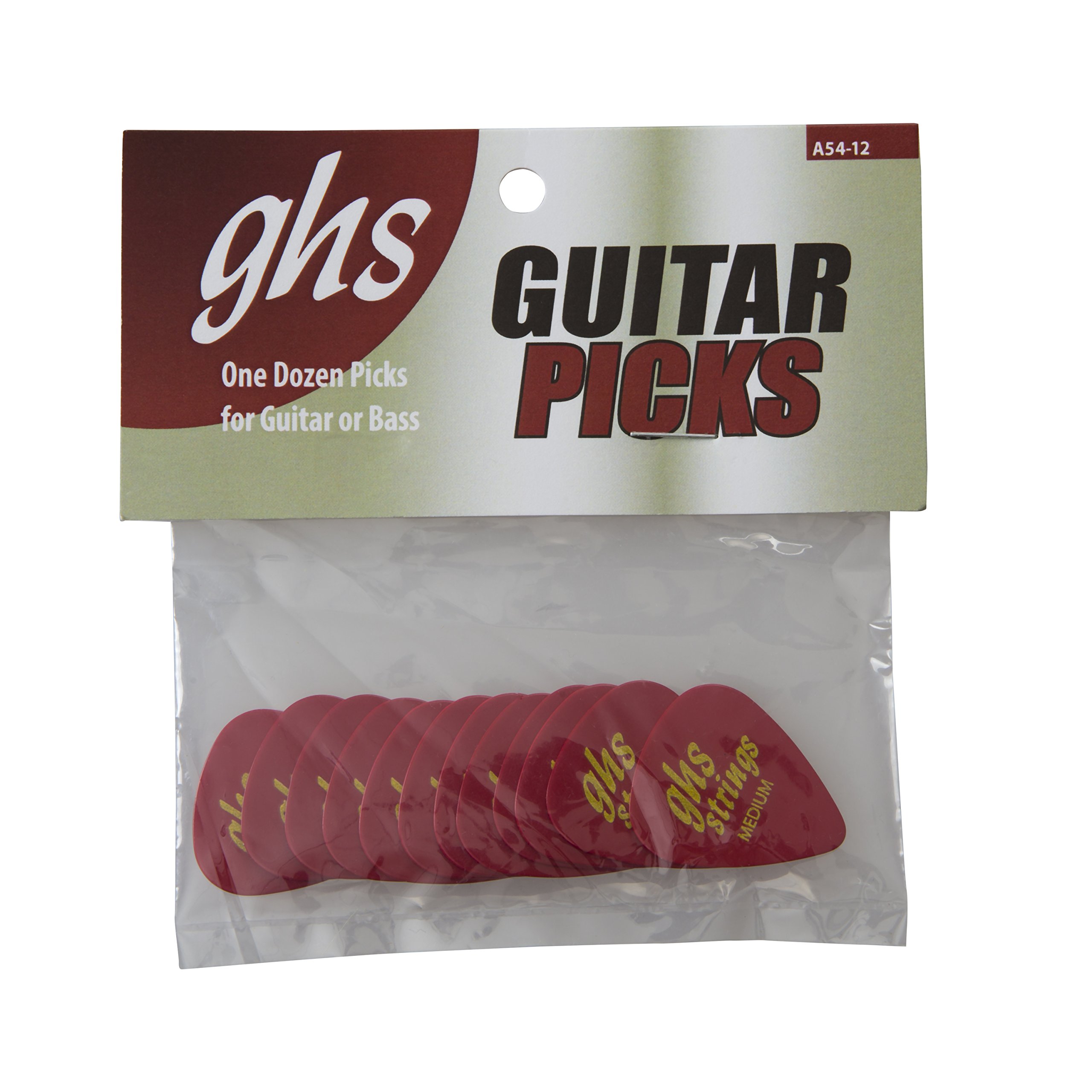 GHS Strings GHS Guitar Picks 12 Pack-Medium (A54-12)