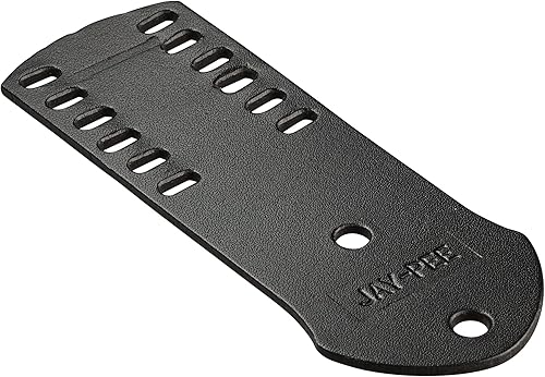 Miniatura 6 de Police Citation Bar and Badge Holder One Bar Cuero Genuino Negro