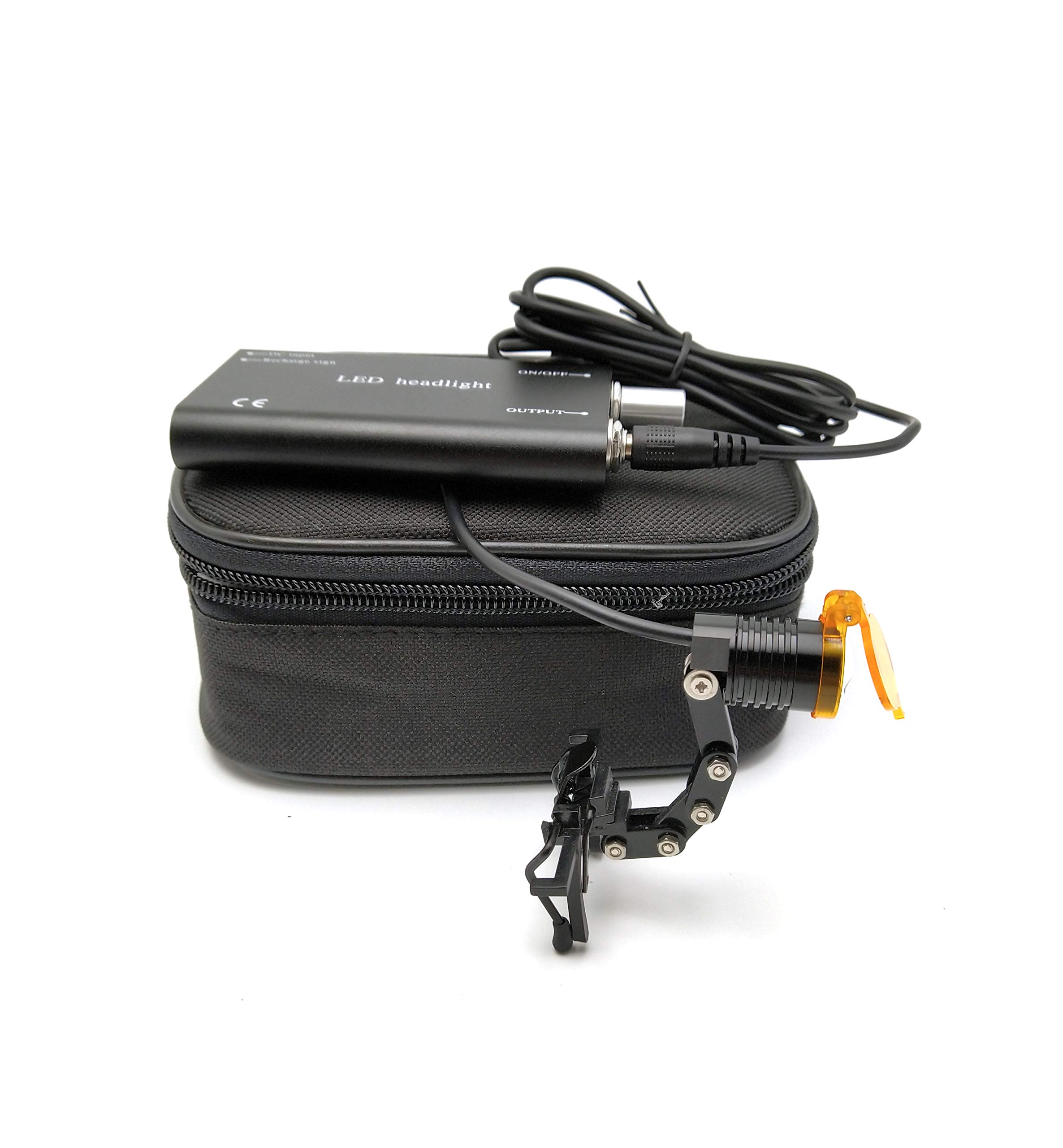 BONEW 3 W LED Dental Chirurgische Kopflampe mit Filter, Clip-on Scheinwerfer, Schwarz