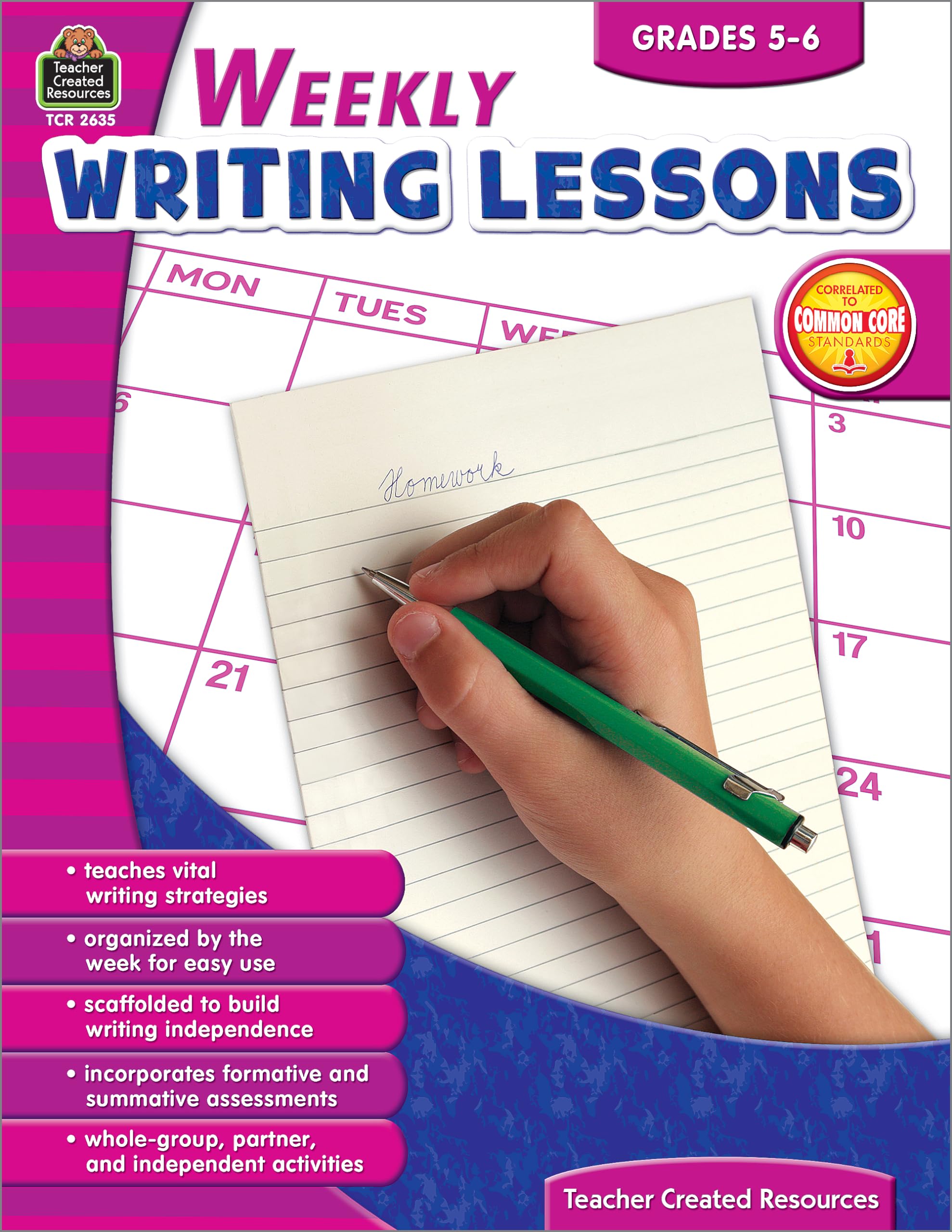 Weekly Writing Lessons Grades 5-6: Grades 5-6