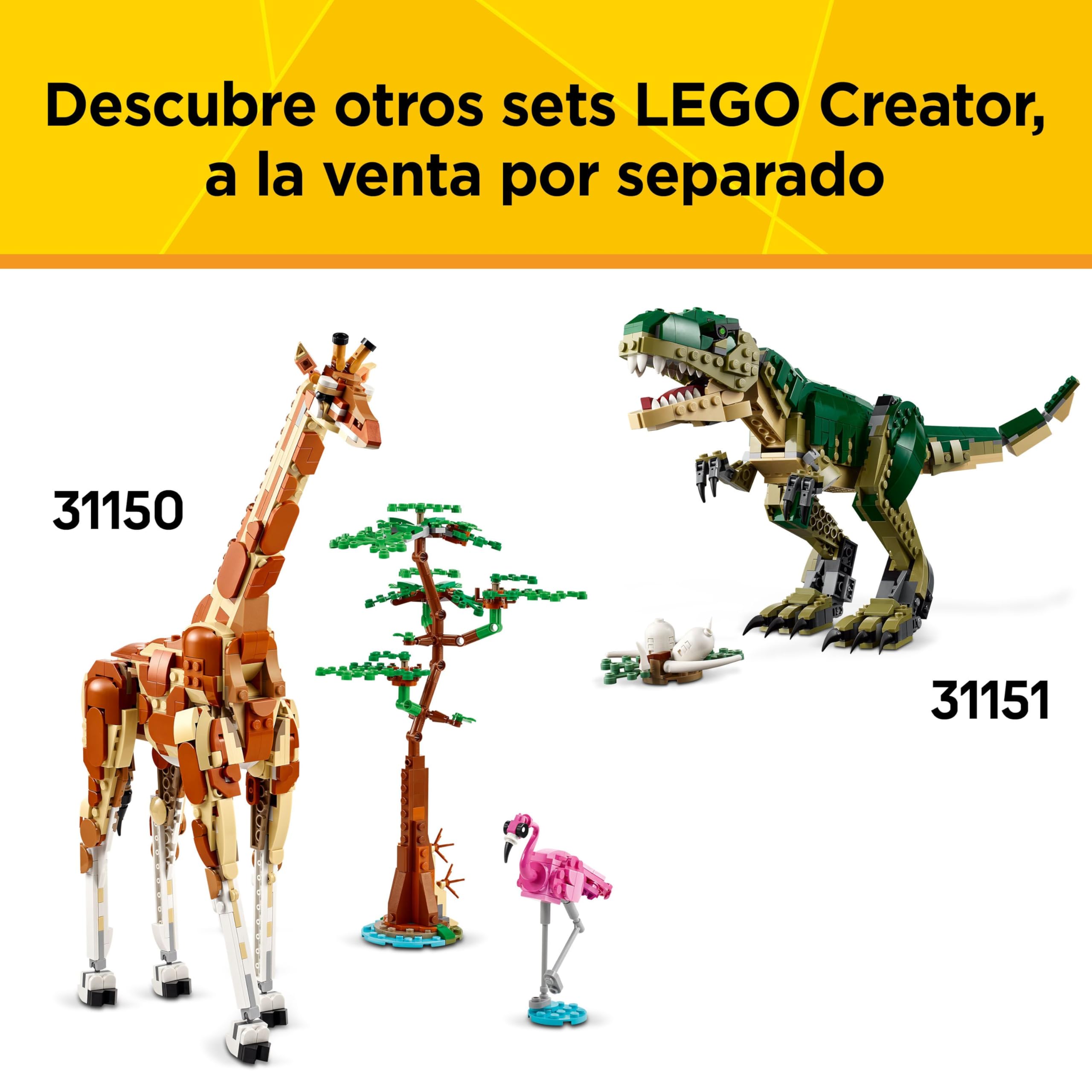 LEGO Creator 3 en 1 Dragón Medieval Transformable en Ave Fénix o Serpiente Marina, Animales de Juguete, Figuras Articuladas, Regalo de Cumpleaños para Niños y Niñas de 9 Años o Más 31161