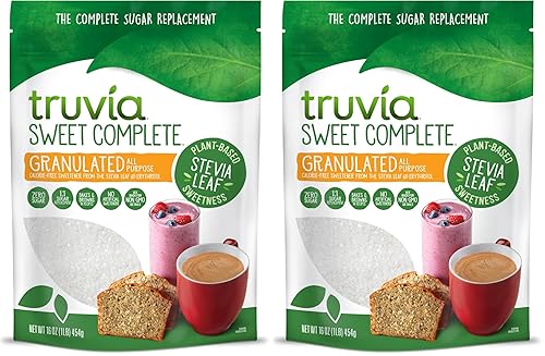 Miniatura 6 de Truvia Sweet Complete - Edulcorante granulado multiusos sin calorías de la hoja de stevia bolsa de 16 onzas paquete de 1
