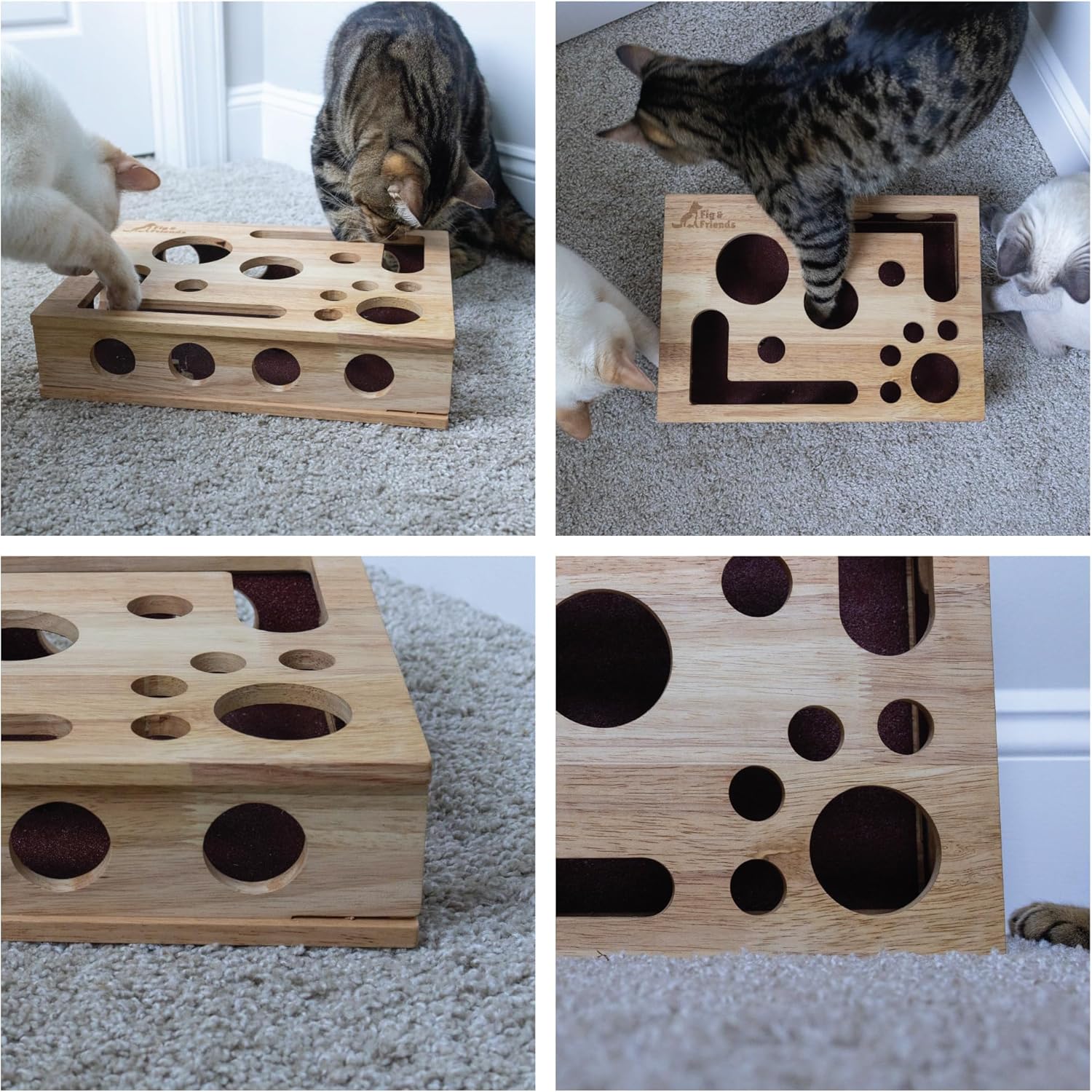 The Original Fig & Friends Cat Nail File Scratch Enrichment Box: Stress Free Alternative to Clippers and Grinders