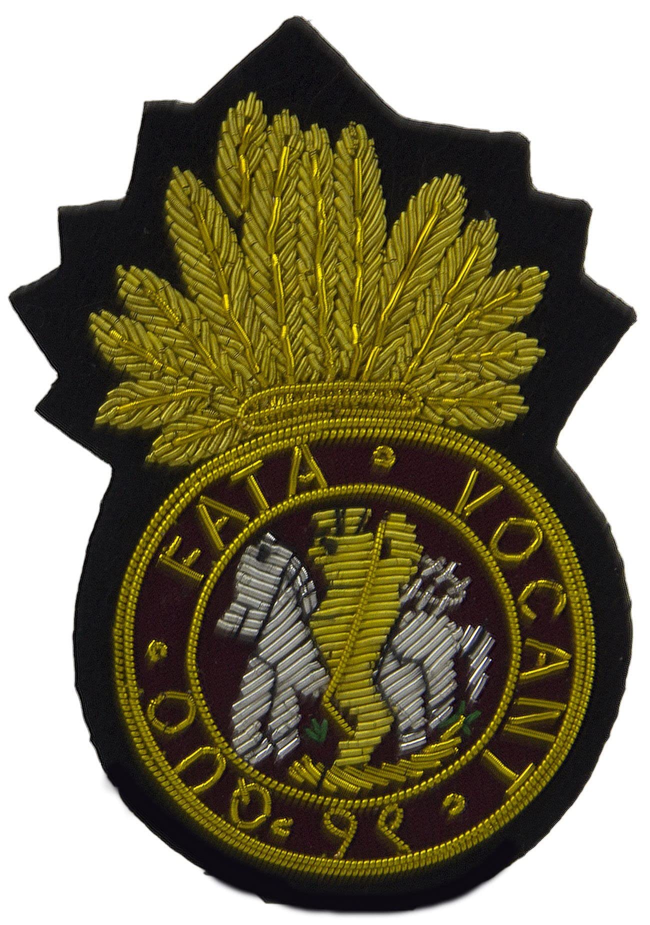 The Regimental Shop Men's Black/Gold/Red Royal Northumberland Fusiliers Regital Blazer Badge