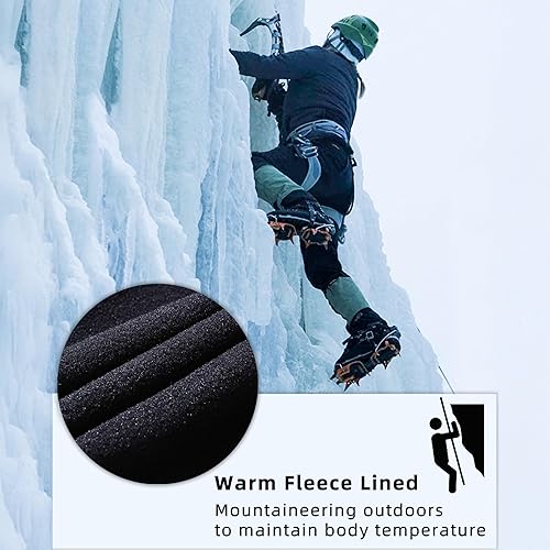 Miniatura 3 de BenBoy Pantalones de senderismo para mujer, impermeables, resistentes al viento, forro polar, tipo cargo, para nieve, esquí y senderismo