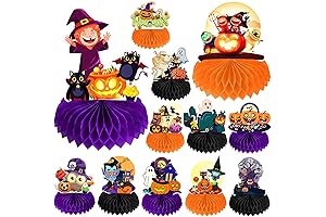 12 Pack Halloween Honeycomb Centerpieces - Enhance the Halloween Spirit!