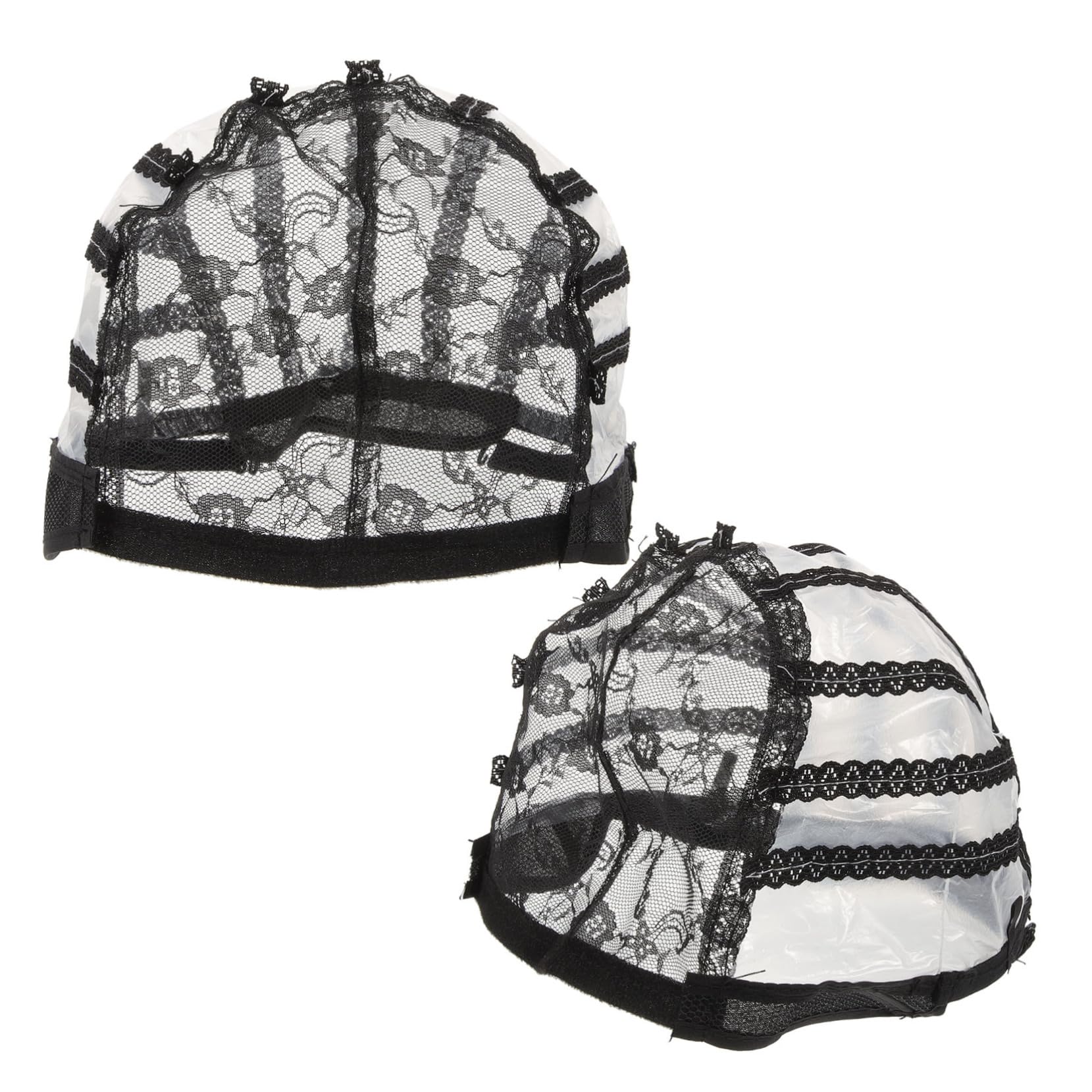 FRCOLOR 2Pcs Lightweight Stretchy Wig Cap for Women Breathable Mesh Hairdressing Salon Hat Comfortable Lace Wig Net for Long Hair Styling and Wig Making