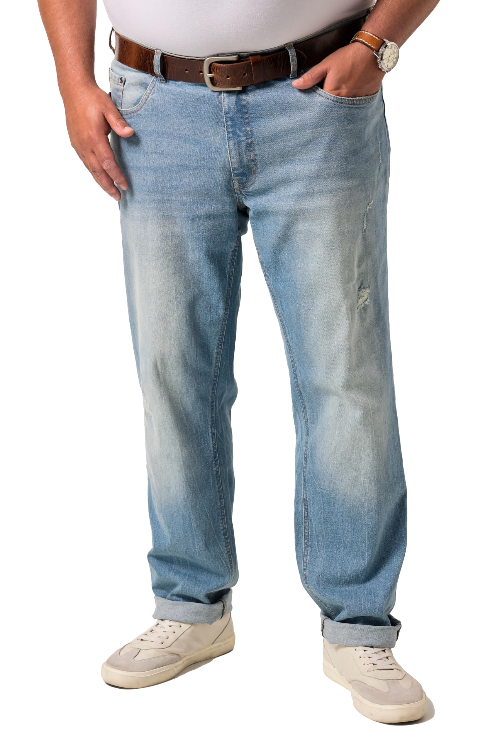 Men Plus Herren große Größen Übergrößen Menswear L-8XL Jeans Bauchfit, Straight Fit, 5-Pocket 842144