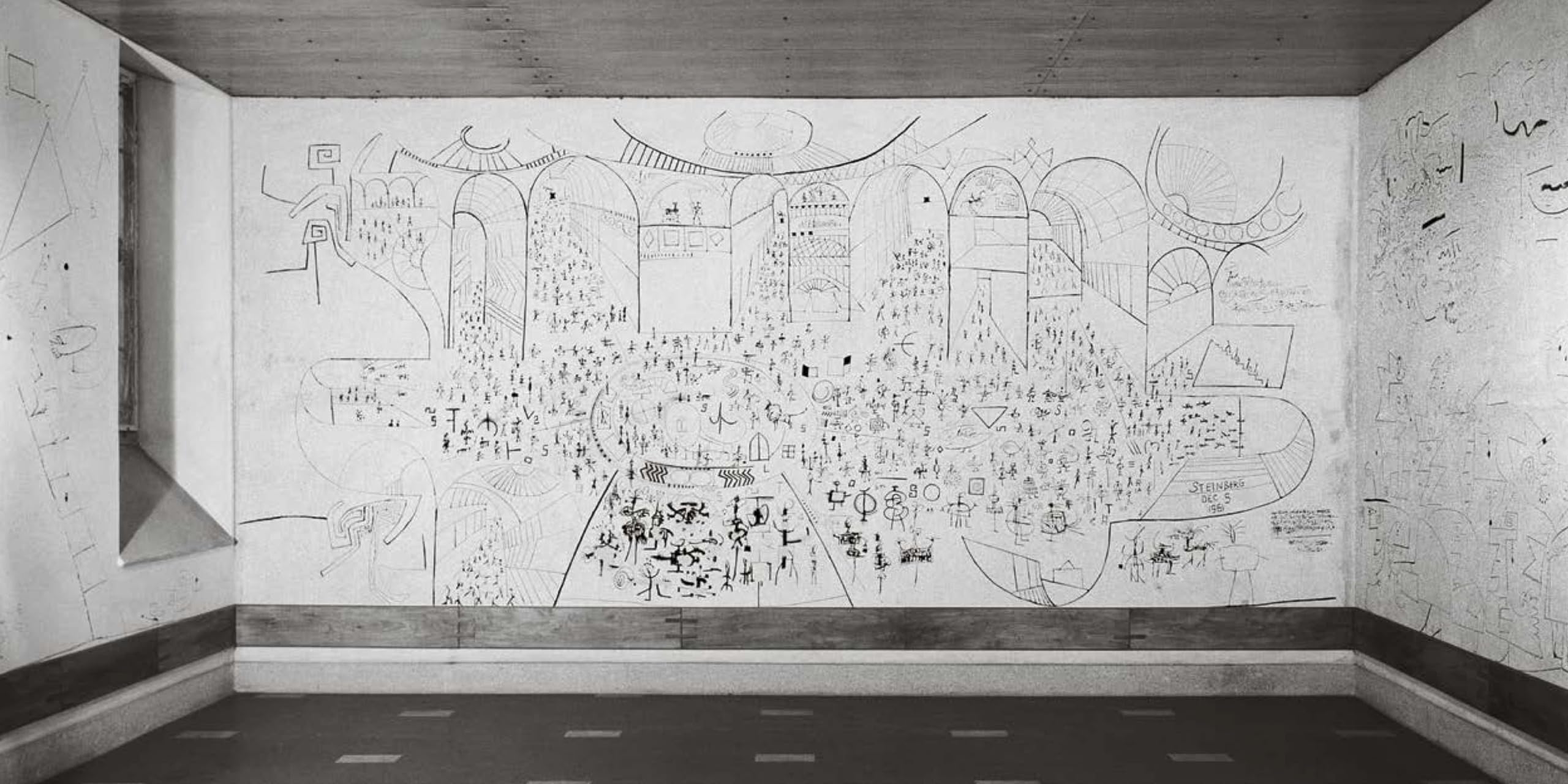 Ugo Mulas/Saul Steinberg. Graffiti