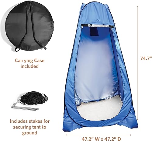 Miniatura 2 de Juego de accesorios de viaje portátil para camping, tienda de campaña de privacidad, cabezal de ducha al aire libre, bolsas de repuesto portátiles