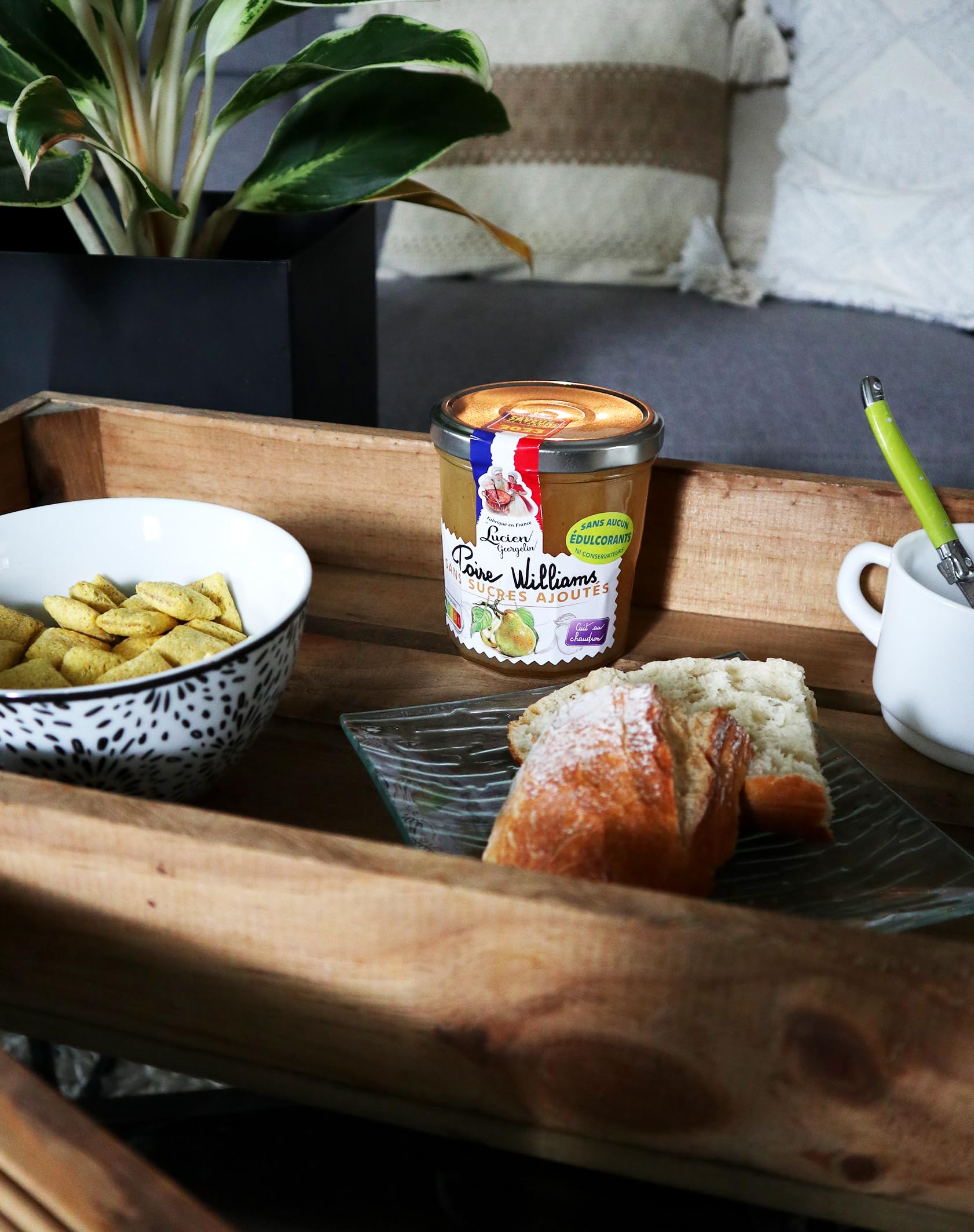 Lucien Georgelin Préparations Fruits Jaunes Sans Sucre Ajouté 4x320g | NUTRISCORE A, Lot de 4
