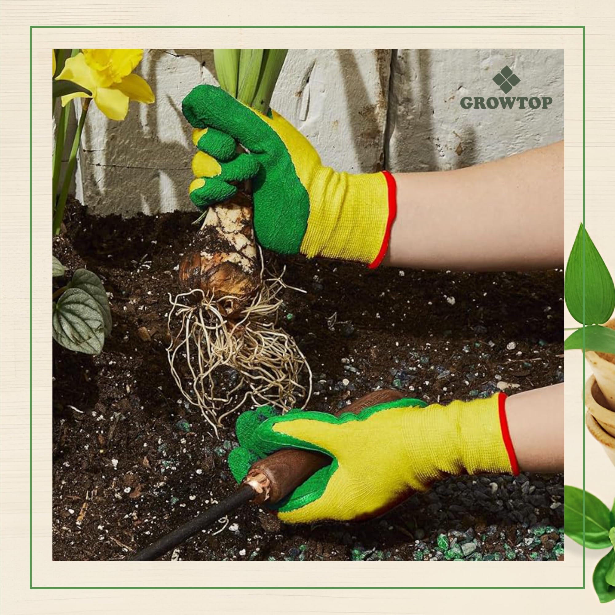 GROWTOP Gardening Claws| for Digging Planting Nursery Plants| Garden Gloves Easy to dig|Farming Gloves| Cut Proof Garden Gloves|Garden Farming Gloves|Heavy Duty Garden Hand Gloves 4