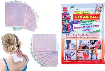 Body Relaxing Herbal Patch 20 Patch/pk 4" x 3.0" Small. Taiwanese Medicine Herbal Soothing for Muscle Relaxation