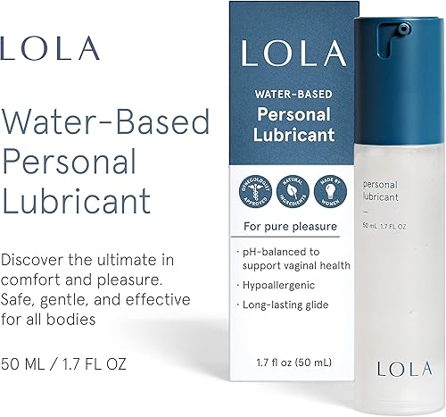 LOLA Lubricante personal y mini vibrador - Lubricante a base de agua para mujeres y mini masajeador y vibrador para mujeres, bienestar sexual