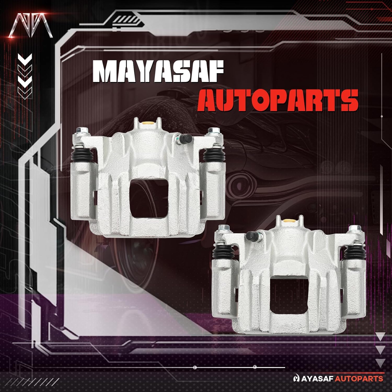 MAYASAF 19B3238 19B3239 Rear Brake Caliper Driver & Passenger Side Caliper Set Fit for Acura MDX 2007 2008 2009 2010 2011 2012 2013, ZDX 2010 2011 2012 2013