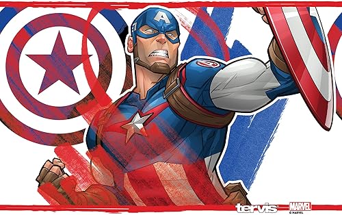 Miniatura 2 de Tervis Marvel - Vaso aislado de triple pared con diseño icónico del Capitán América mantiene las bebidas frías y calientes, 20 onzas, acero