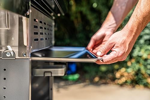 Miniatura 6 de Monument Grills Bandeja de grasa de repuesto para exteriores A110 para parrilla de barbacoa de 4 quemadores modelos 24367, 35633, 24633, 41847NG,