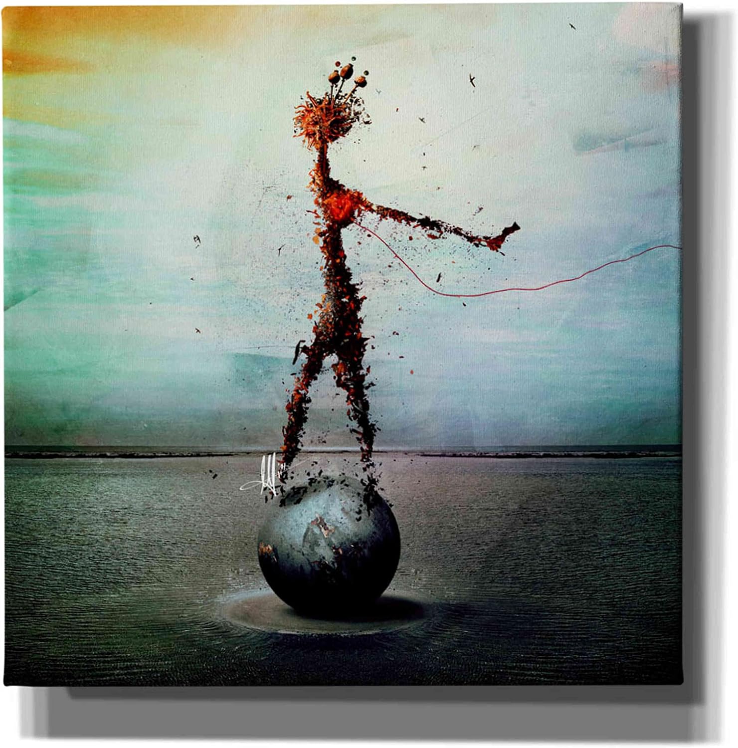 Cortesi Home 'Blood' by Mario Sanchez Nevado, Canvas Wall Art, 12"x12"