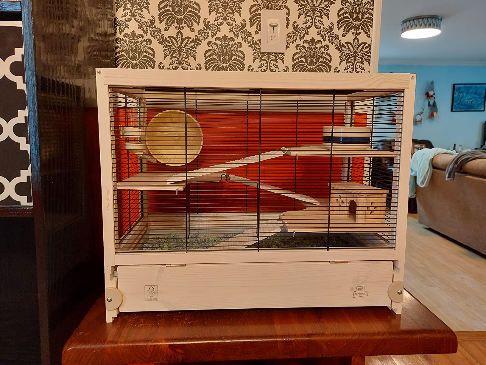 $18/mo - Finance Ferplast HAMSTERVILLE Hamster Habitat Cage, Sturdy ...