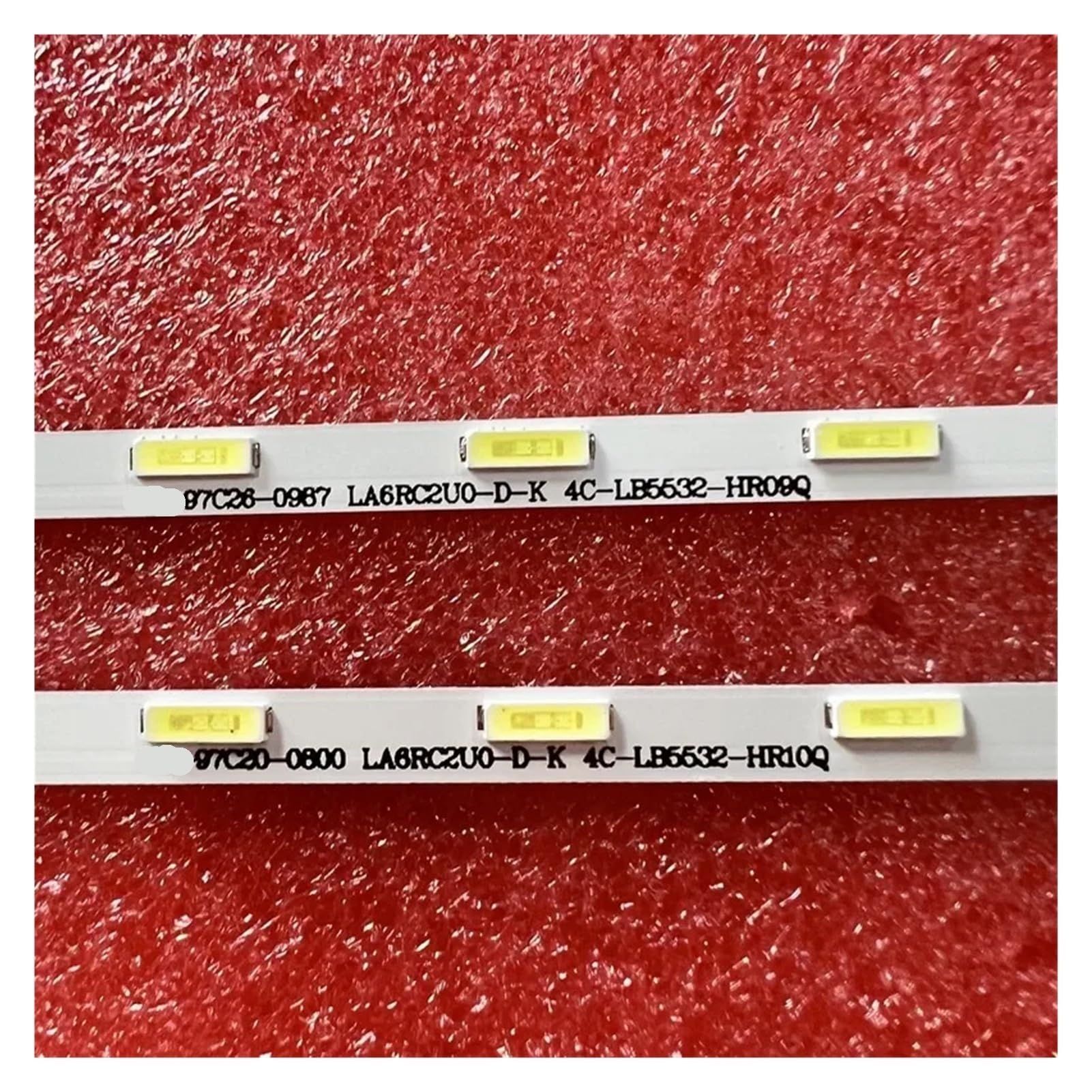 Tira de retroiluminación LED compatible for TCL 55P6US, 55U7700C, 55Q1D, 55A950U, 55U77CMC, 55C2, 68-748270-1BE, 4C-LB5532-HR06, 55HR720S46B0(2pcs set For 1 TV)