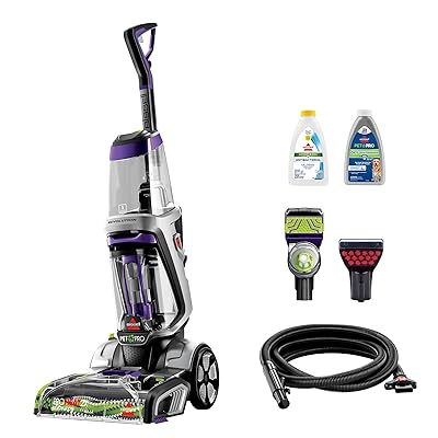 BISSELL ProHeat 2X Revolution Pet Pro Plus, 3588F, Upright Deep Cleaner, 30-minute Dry Time, Dual Dirt Lifter Powerbrush, Hose & Tool Attachment, Pet Upholstery and Tough Stain Tool Included