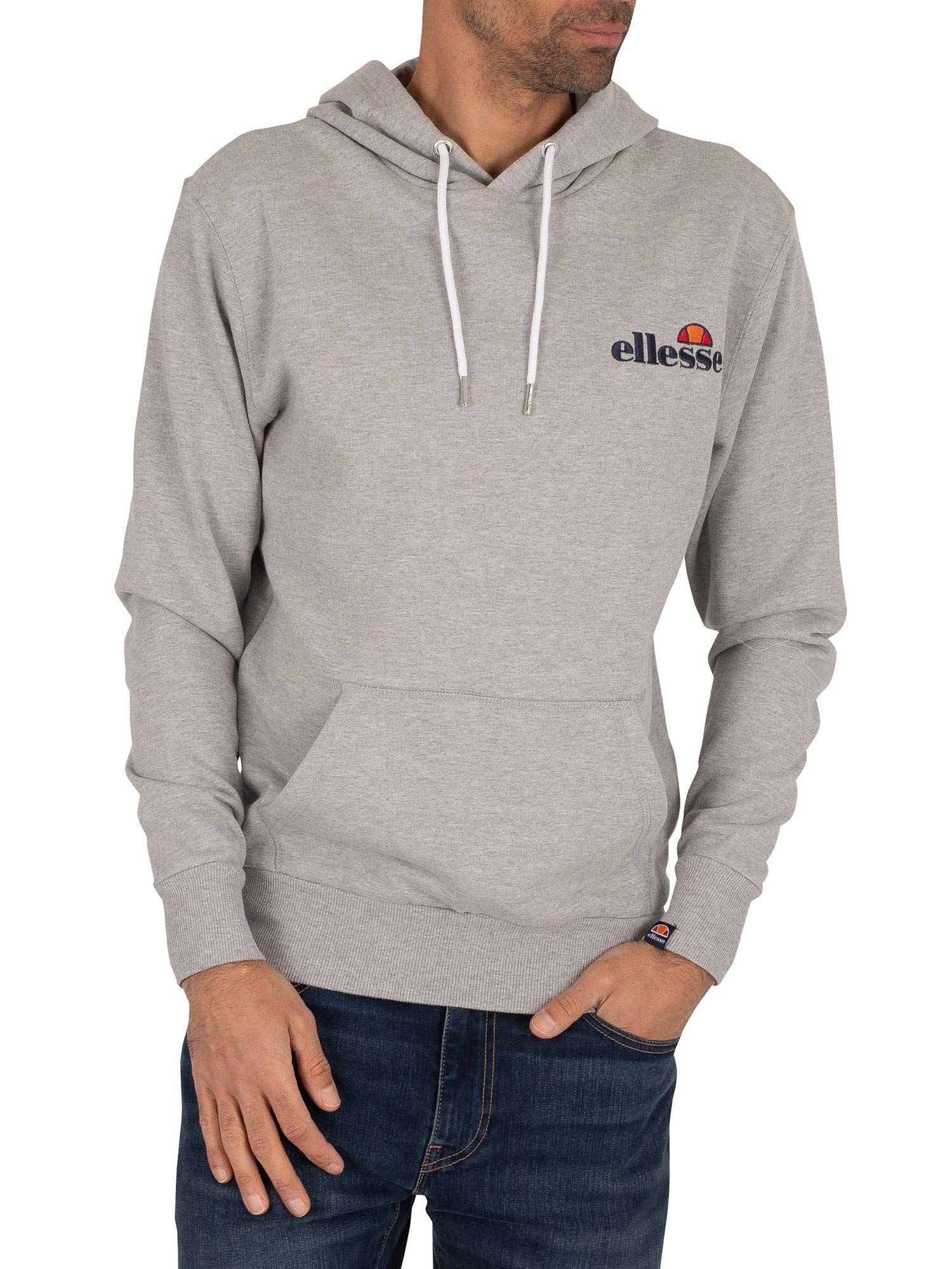 Ellesse Mens Prim Hoody Grey Marl XS