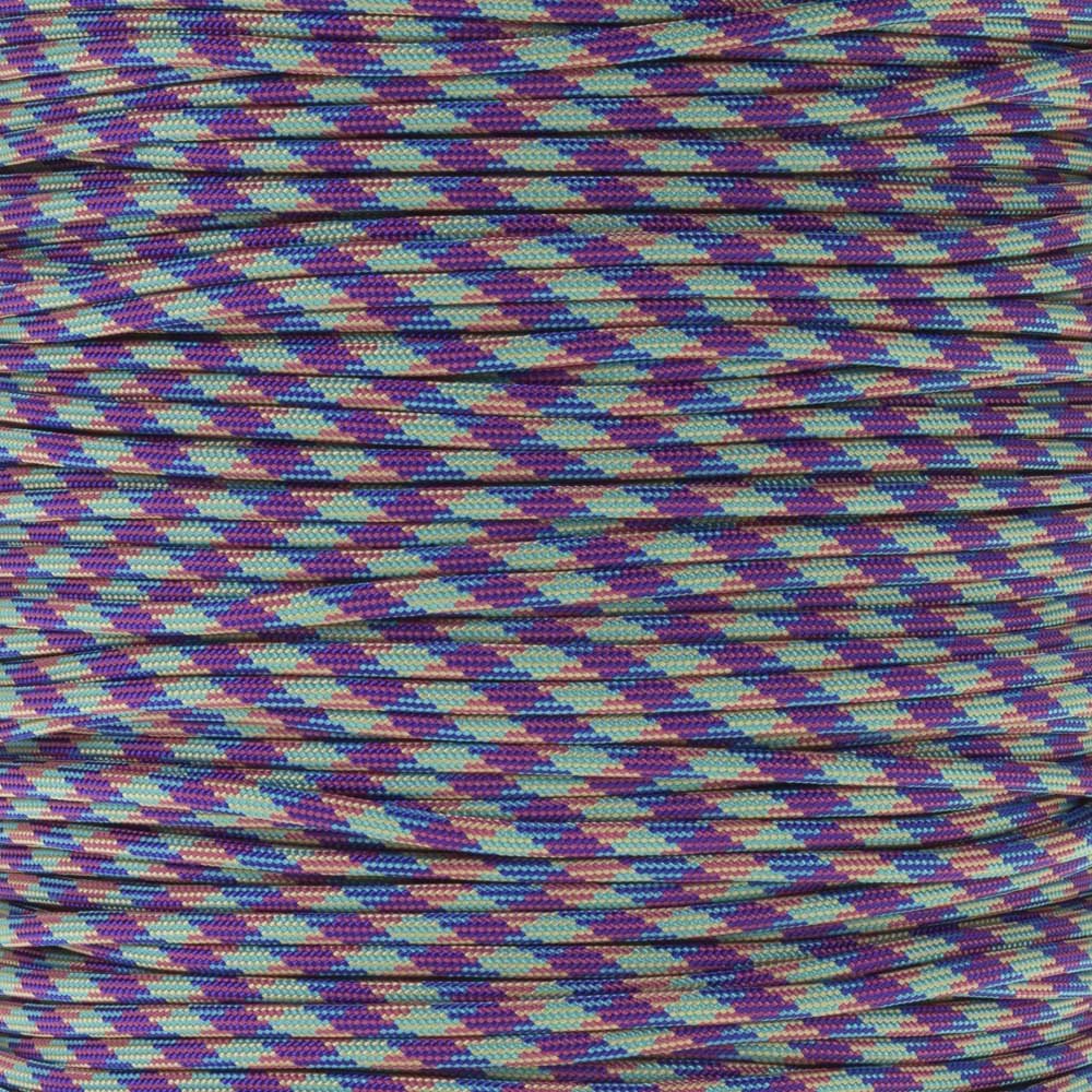 Paracord Planet 10 20 25 50 100 Foot Hanks and 250 1000 Foot Spools of Parachute 550 Cord Type III 7 Strand Paracord (Boho 10 Feet)