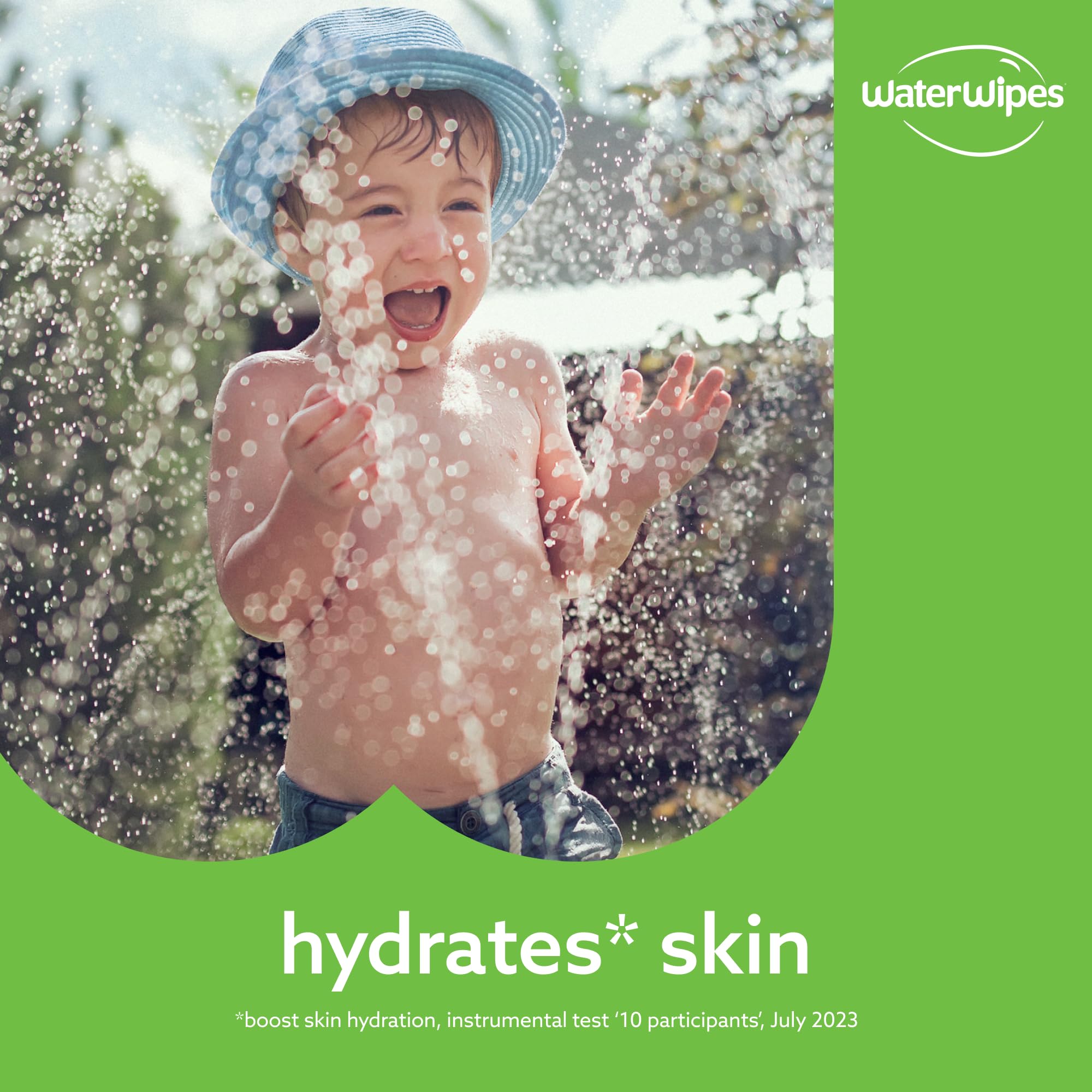 WaterWipes Sensitive+ Hydrating Boost Wipes, Feuchtigkeitsspendende Tücher, 720 Stück (12 Packungen), 3-in-1 reinigt, pflegt, spendet Feuchtigkeit, 99% Wasser mit Aloe Vera, unparfümierte Babytücher