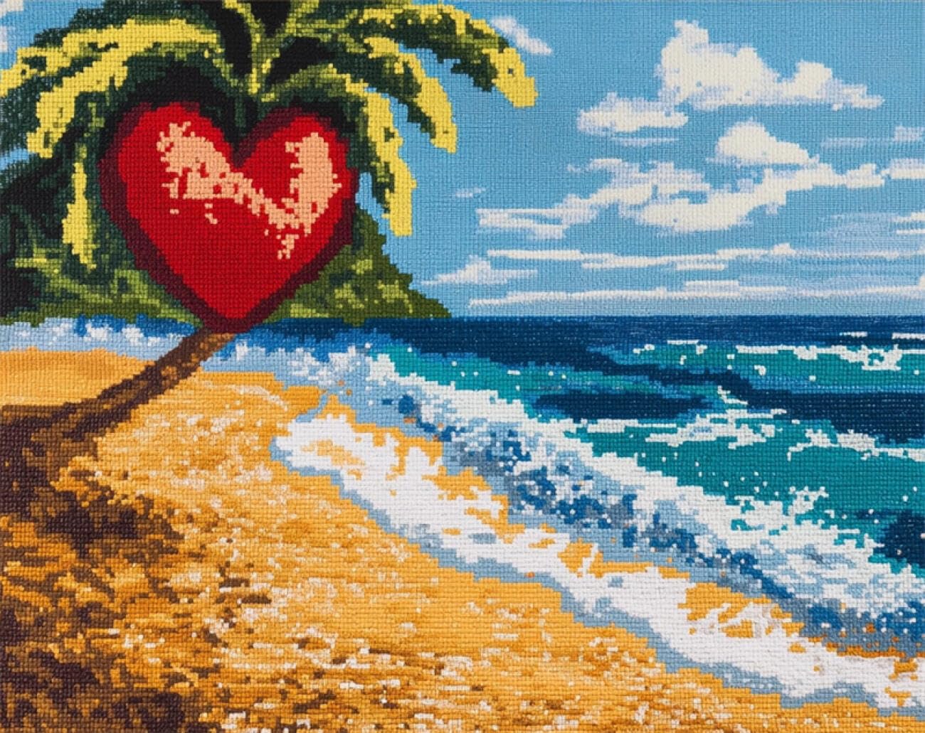 Axiangzik B Diy Cross Stitch Kits Each Love 11Ct 40X50cm