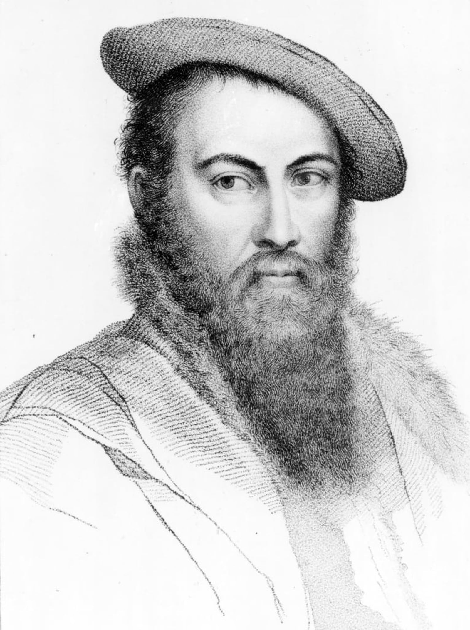 ARTXLXXBN Famous Painting Canvas Artwork Graffiti Print Sir Wyatt by Hans Holbein Der Jüngere Portrait Canvas Image for Home Decor 60x90cm