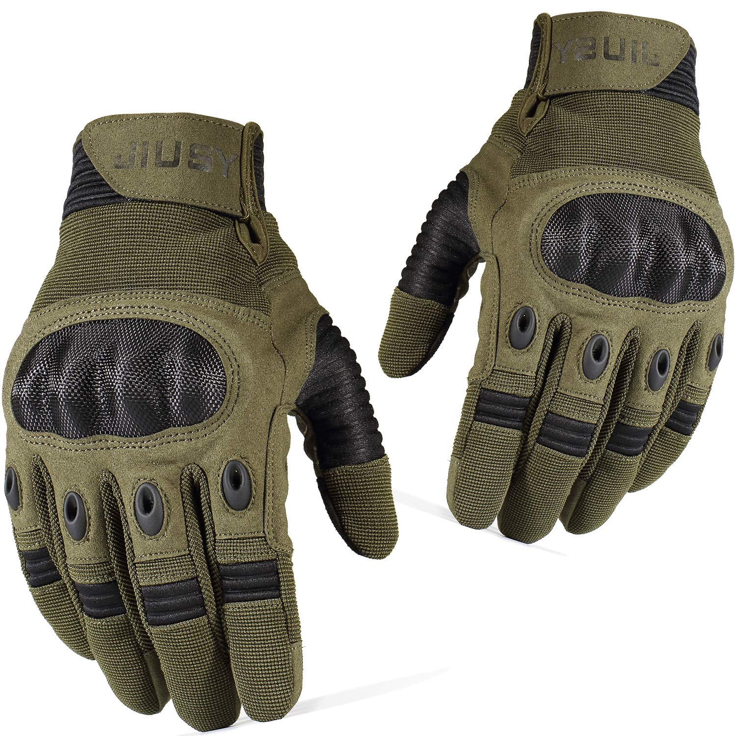 wtactful Touch Screen Airsoft Full Finger Gloves for Motorcycle Cycling Motorbike ATV Hunting Hiking Riding Camping Work Sports Gloves