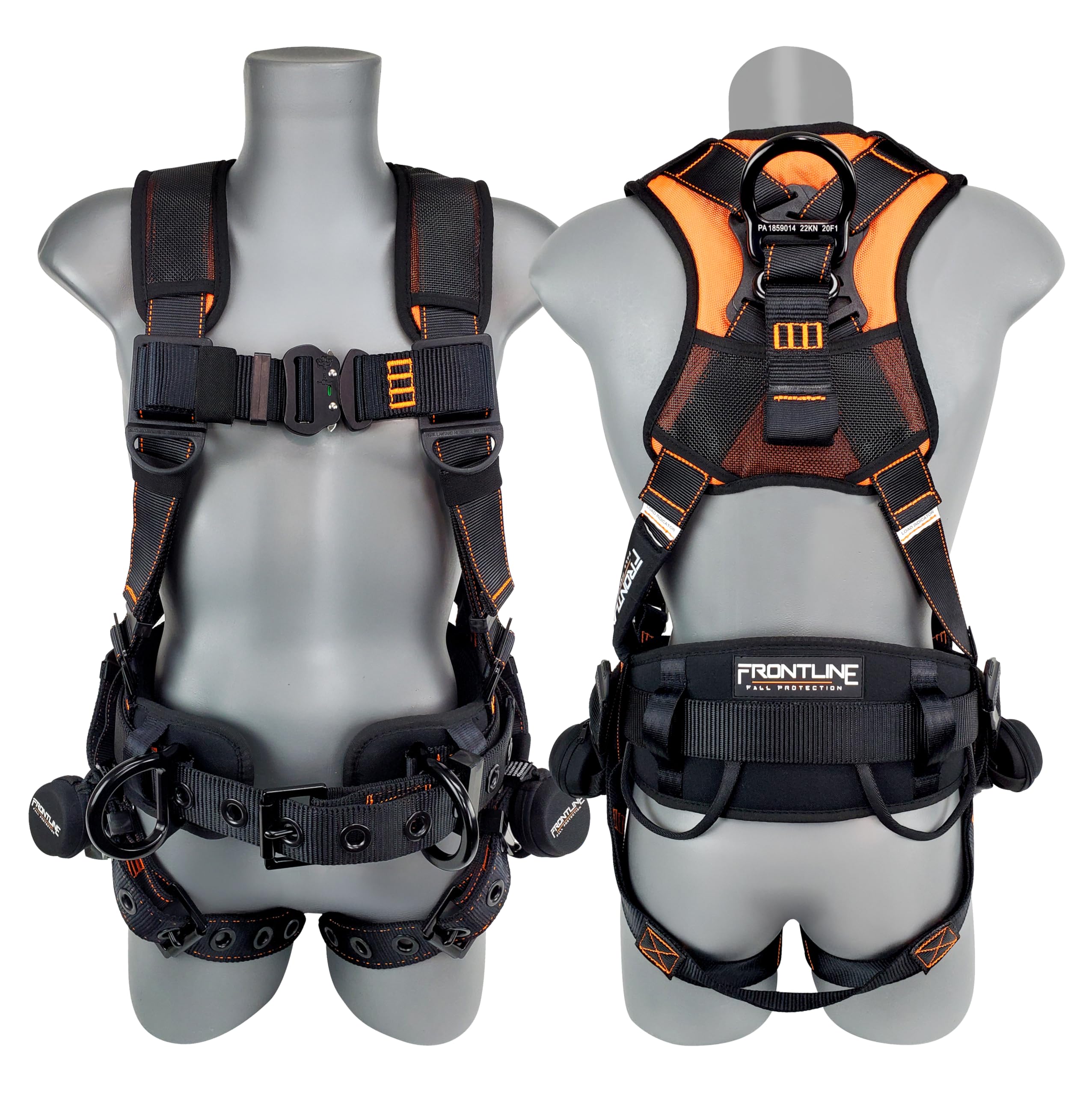 FRONTLINE FALL PROTECTION Harnesses + D-Ring+ Multiple Styles + OSHA and ANSI compliant