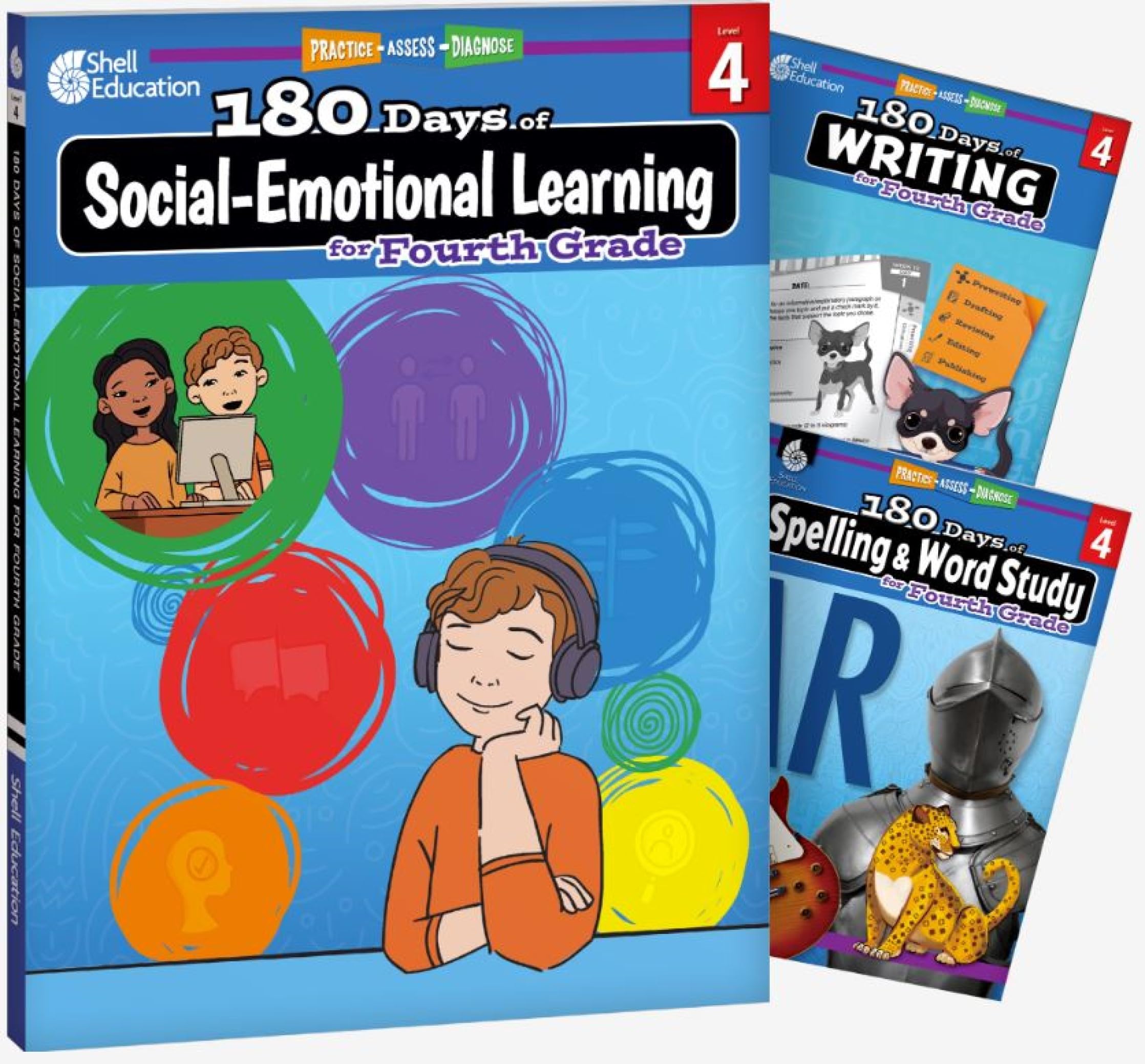 180 jours d'apprentissage social-émotionnel Grade 4 : Pour surmonter les difficultés d'écriture