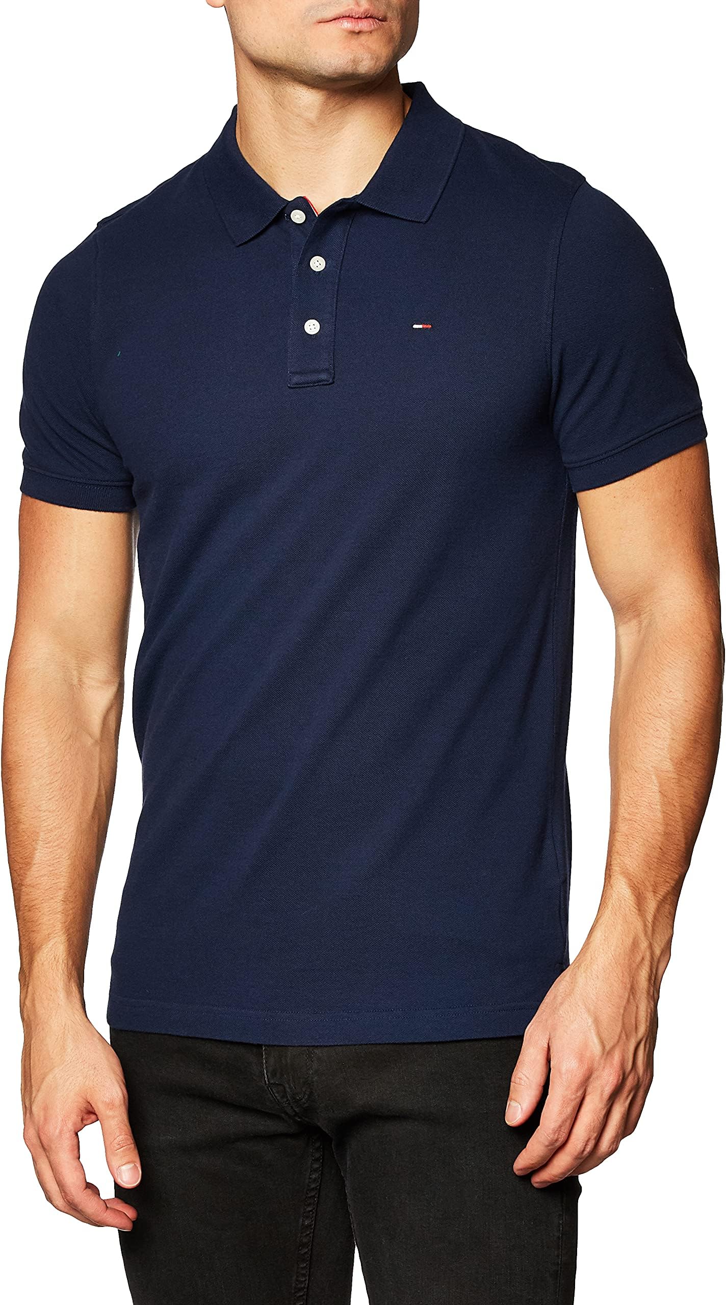 Tommy Jeans Men's Original Fine Pique Short Sleeve Polo Shirt