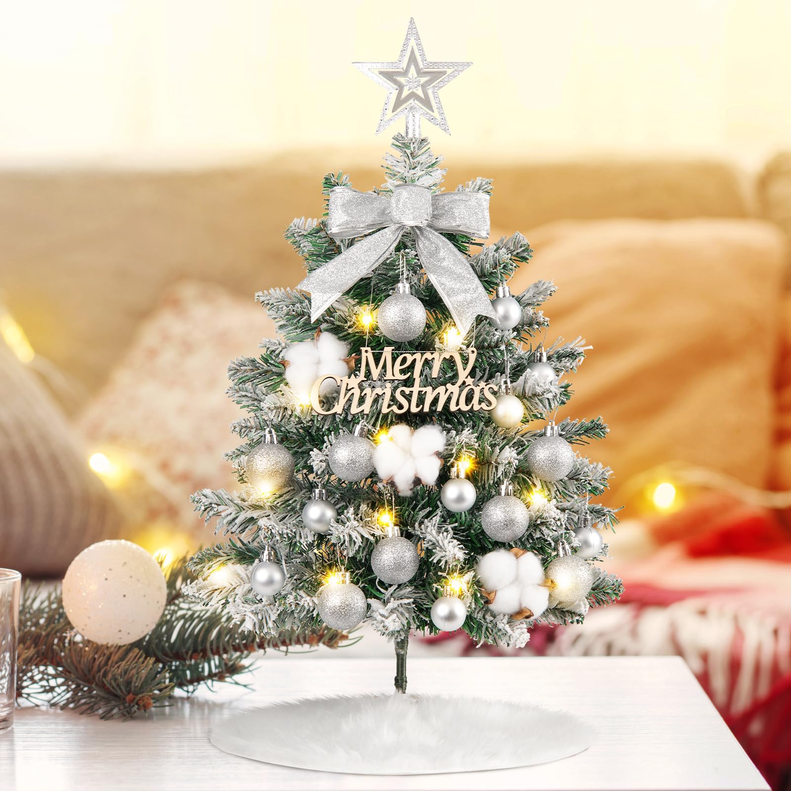 Albero di Natale Artificiale Innevato Slim Lattice Ramo Piccolo 210cm
