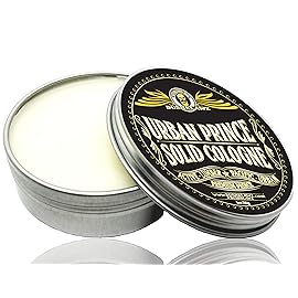 BushKlawz Urban Prince Solid Cologne 1 oz Full Size Alcohol Free Natural Concentrated Travel Friendly Tins Men\'s Fragrance Manly Scents to Satisfy all Types of Viking Cannon Black Prime