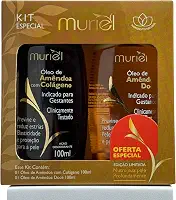 Kit Óleo Corporal Muriel Amêndoas 100ml 2 Unidades Colágeno + Amêndoas Doces