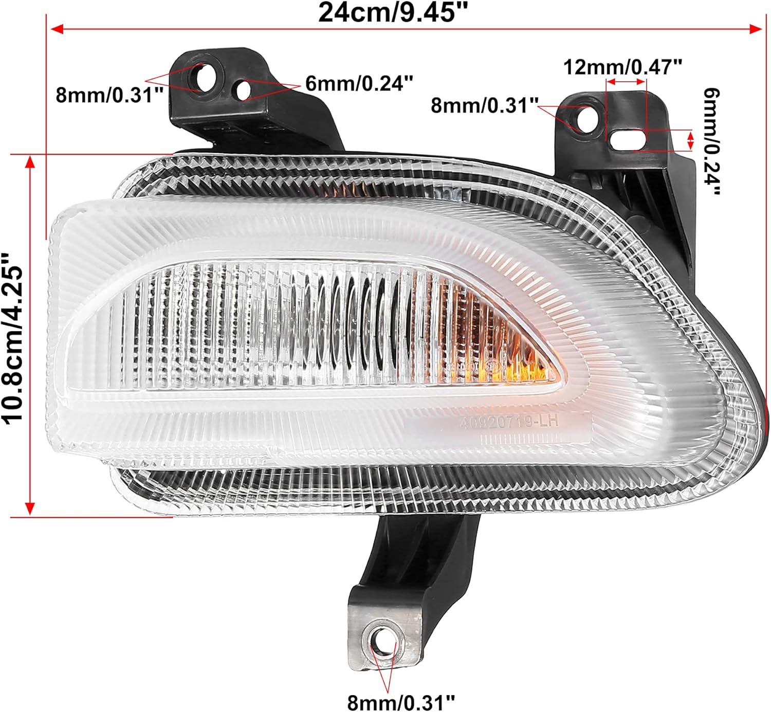 X AUTOHAUX 1 Pair Car Front Signal Light Driver and Passenger Side for Jeep Renegade 2015-2018 Replacement CH2530105 68256432AA CH2531105 68256431AA