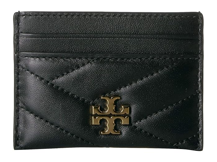 Tory Burch  Kira Chevron Card Case (Black) Wallet Handbags