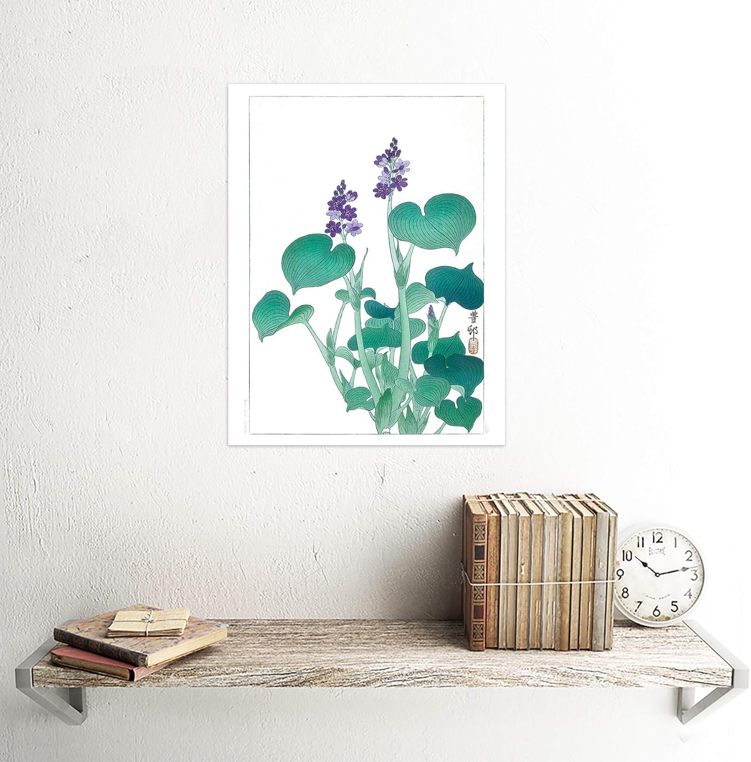 Wee Blue Coo Blooming Hosta Ohara Koson Unframed Wall Art Print Poster Home Decor Premium
