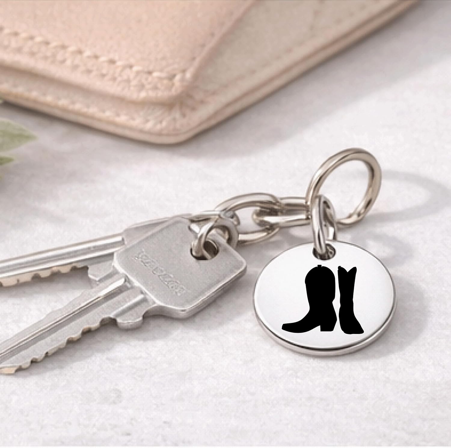 SM Design Western Charm Set of 4 – Stainless Steel Western Charms for Bracelets & Necklaces – Cowgirl, Ranch & Country Style Jewelry Charms – Western Gift for Women & Moms - Image 5