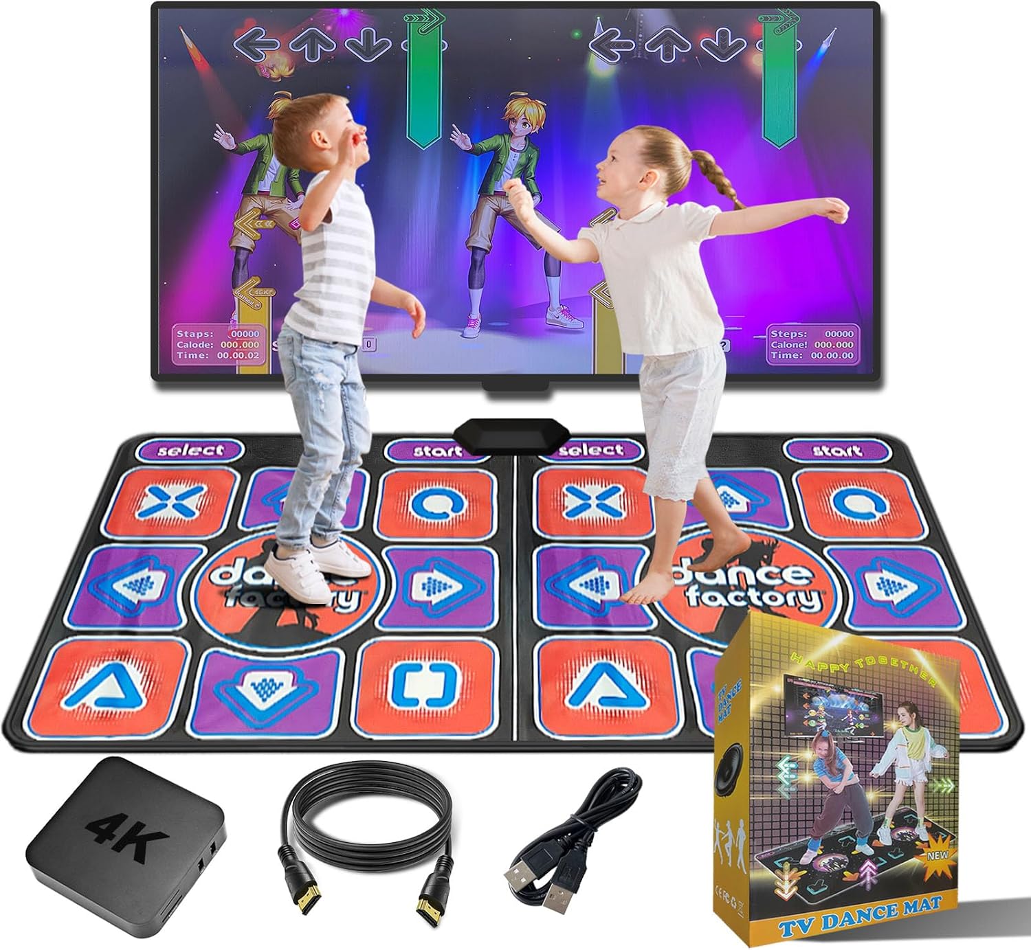 TV Dance Mat Games for Kids |Dance Step Pad for Girls with Interactive Dancing Games|Girl Birthday Gifts, Christmas Xmas Gift for Kids |Toy Gifts for Girl 4-8 | HDMI Plug & Play