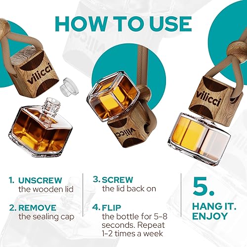 Miniatura 7 de Vilicci Ambientador de coche  Perfume de larga duración con aroma de ángel caído para una conducción refrescante, ambientador automático, elimina