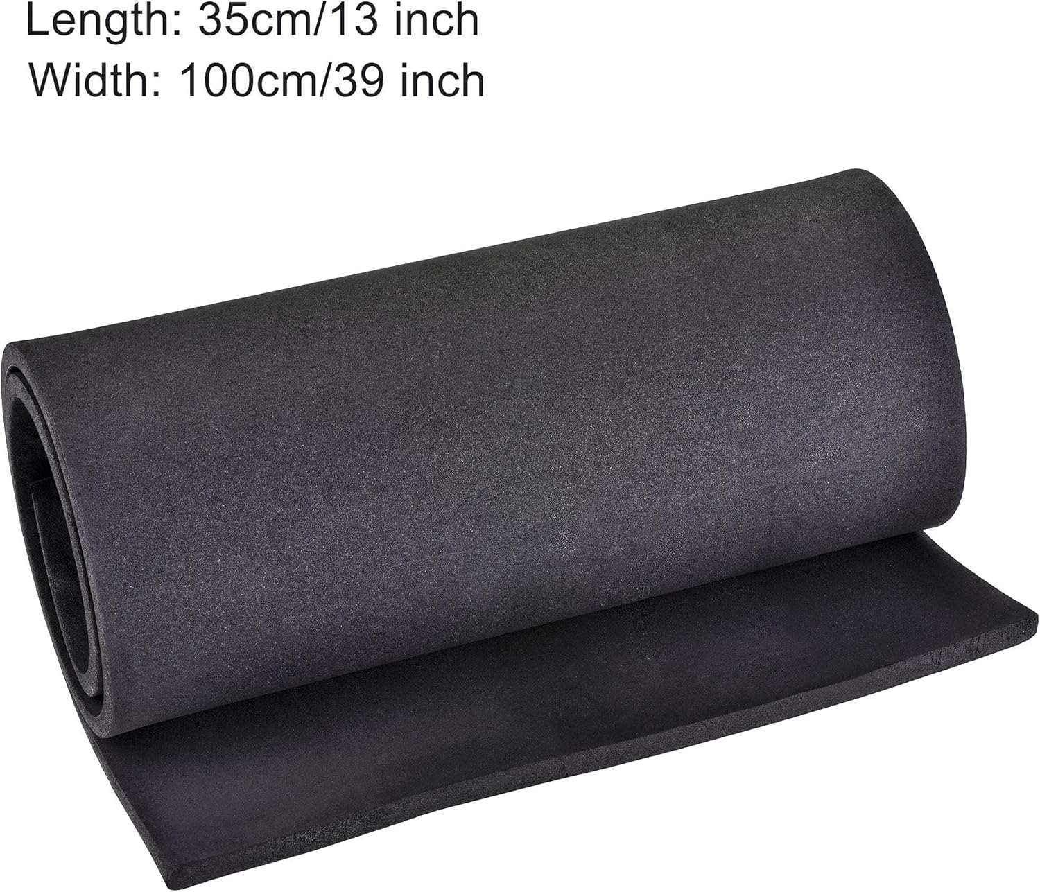 uxcell Black EVA Foam Sheets Roll 13 x 39 Inch 10mm Thick for Crafts DIY Projects
