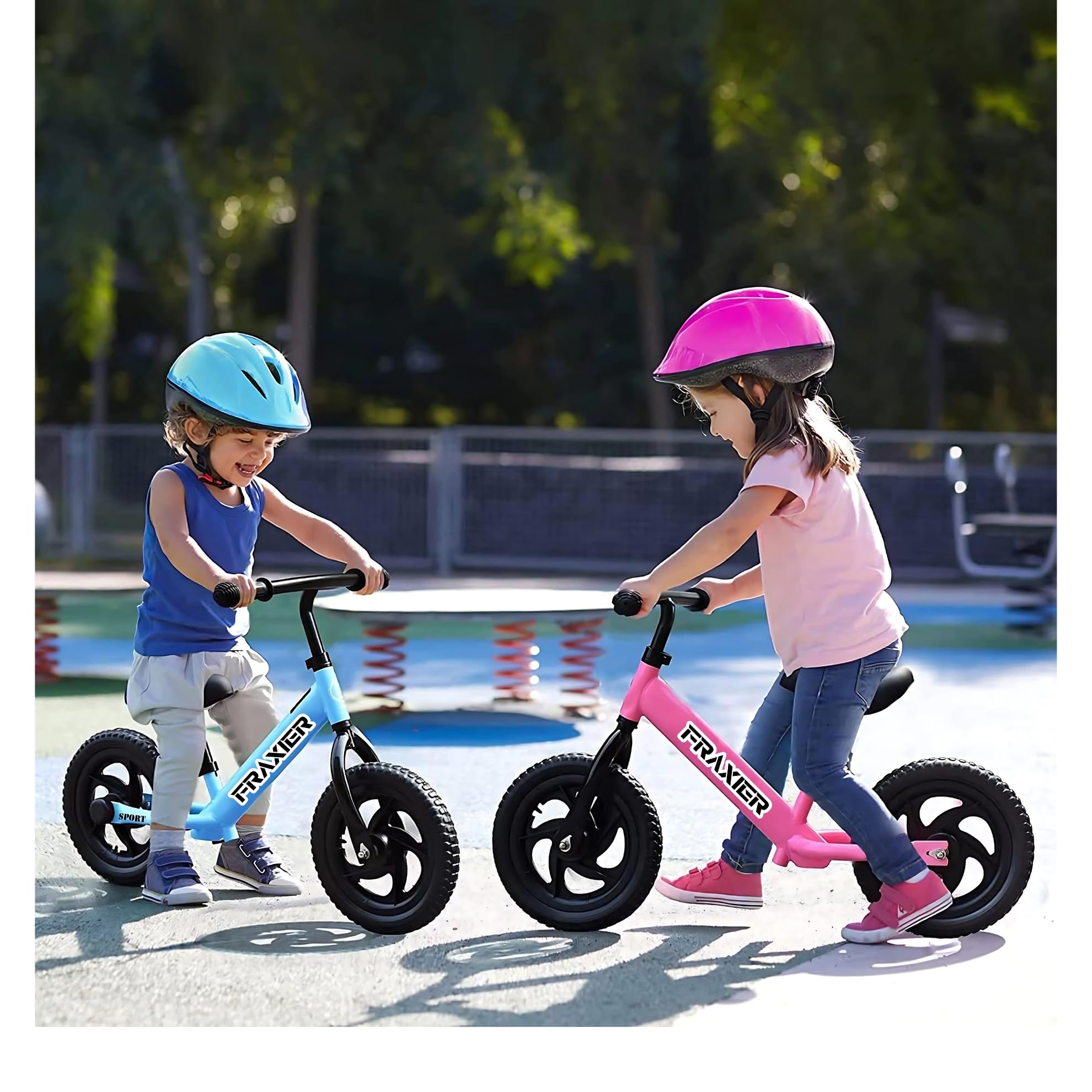 Balance Bike Kids Lightweight Pedal Free Cycle | Balance Learning Bicycle | Suitable for Girls and Boys 2-5 Years Old (Black) - Image 8 thumbnail