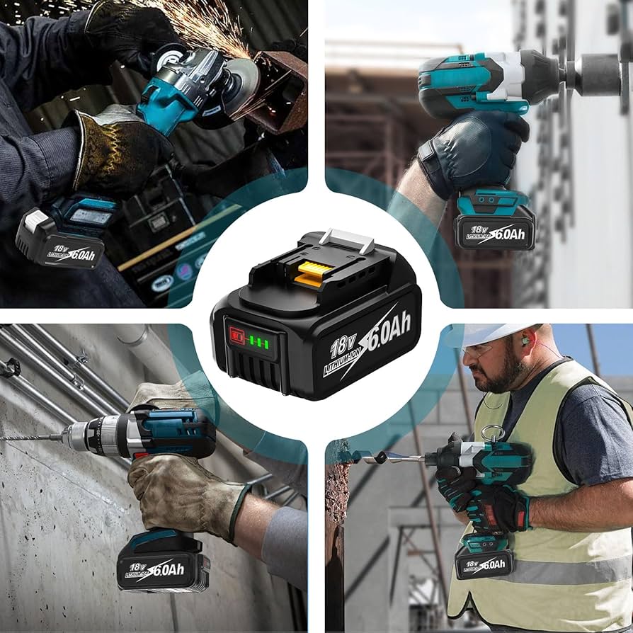 Amazon.com: 2 Pack 6.0Ah 18V High Capacity Battery