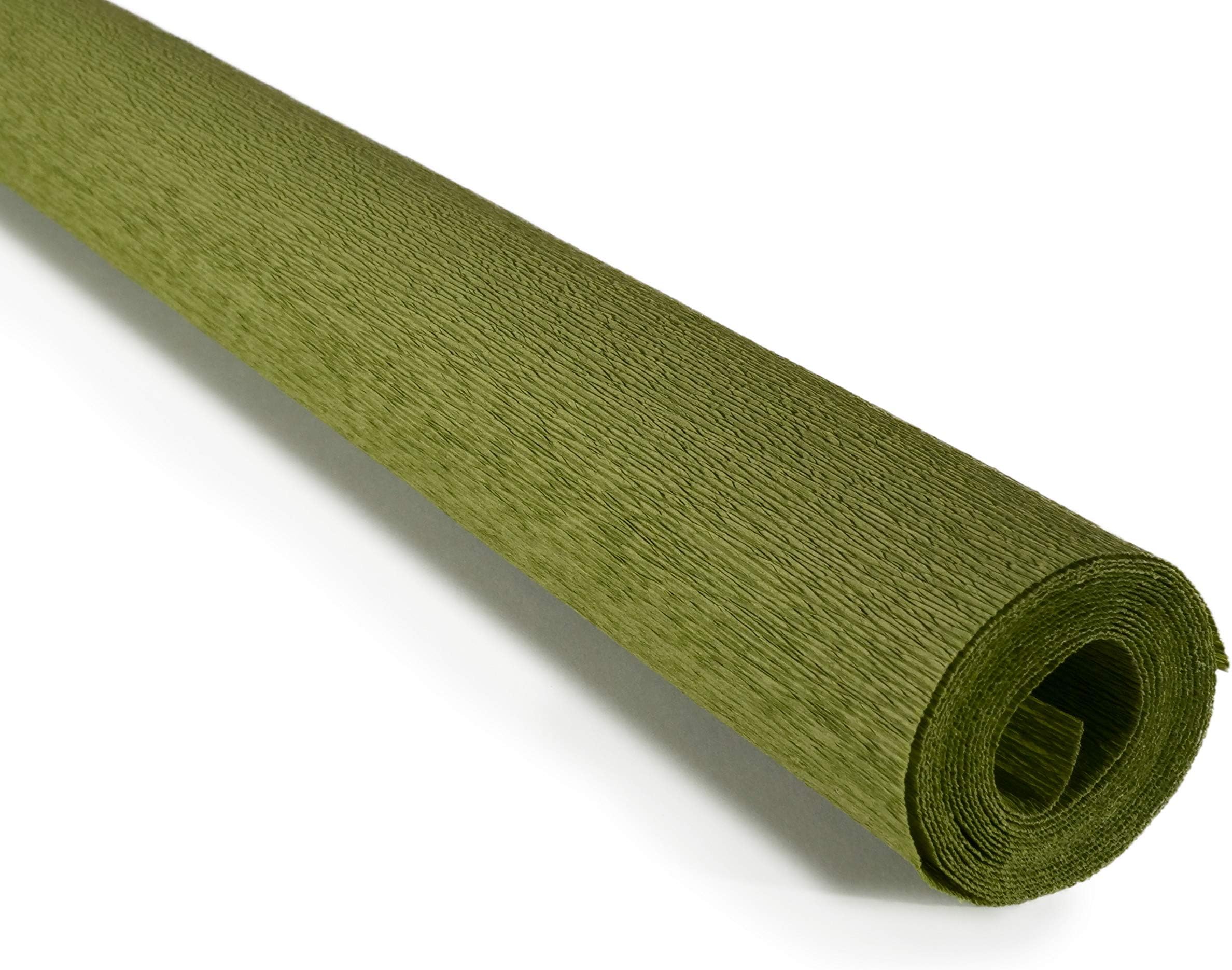 Crepe Paper Roll, Premium Italian 90 g Crepe Paper, Olive Green by Tiffanie Turner