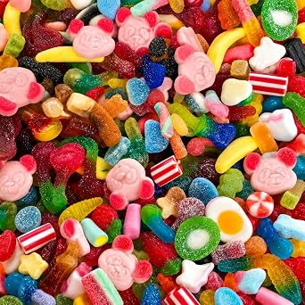 Sweetish Ultimate Pick & Mix Sweets 1kg - 20 Sweet Varieties in Every Pack - Jelly, Gummy & Fizzy All in One Huge Pack